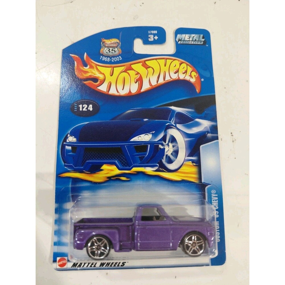 NIP Hot Wheels 2002 Main Line 1:64 DieCast Custom 1969 Chevrolet Pickup Truck